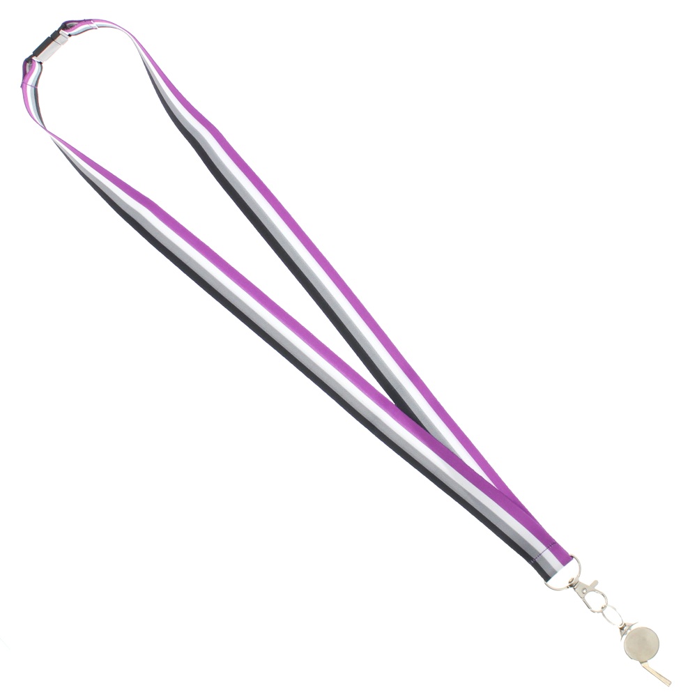 Zac's Alter Ego - Asexual Cordon/Lanyard - avec sifflet - Multicolore